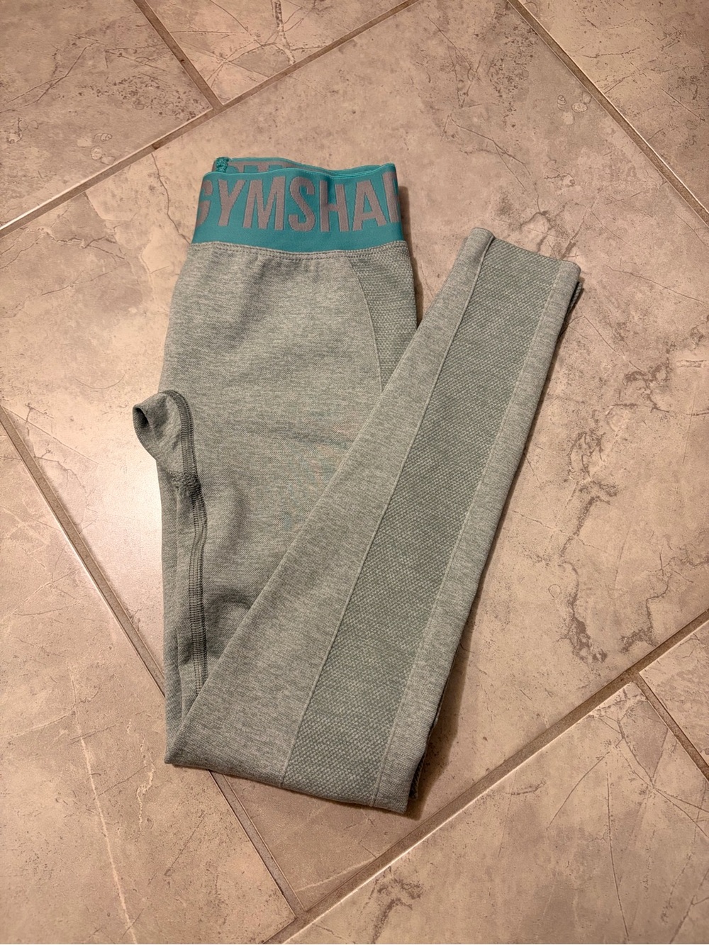 Gymshark High-Waist Seamless Leggings in Light Teal